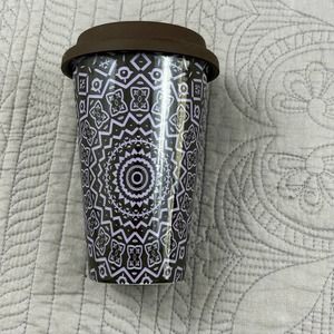 Ceramic Travel Coffee Mug with Lid 12oz.